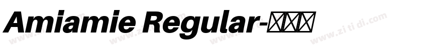 Amiamie Regular字体转换
